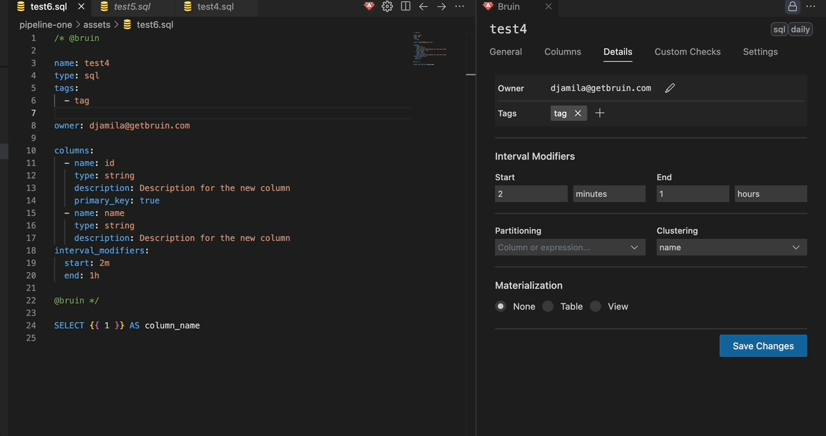 Details Tab