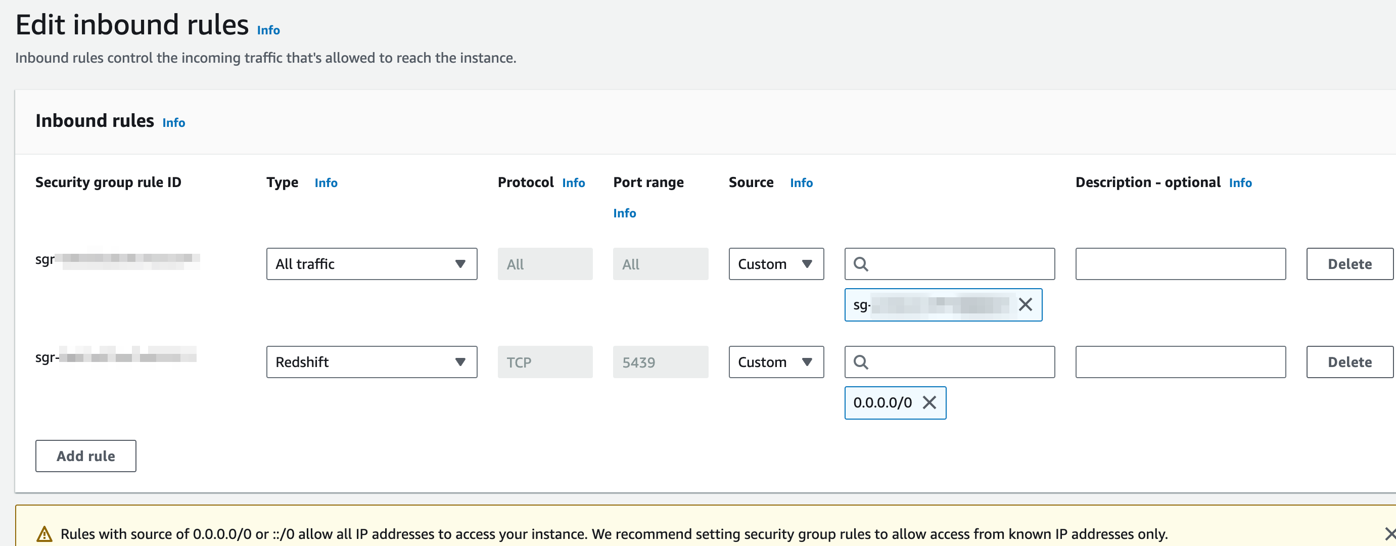 Inbound Rules